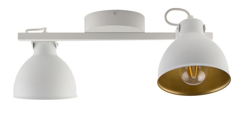 Spot sufitowy Sigma Lighting Mars biało-złoty 2 x E27 x IP20 wym: 17 x 43 x 27 cm - 1 szt.