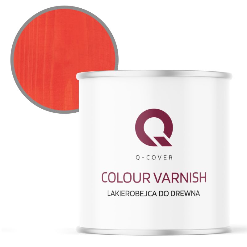 Lakierobejca do Drewna 3w1 Q-Cover Marchewkowy Półmat 2.5L