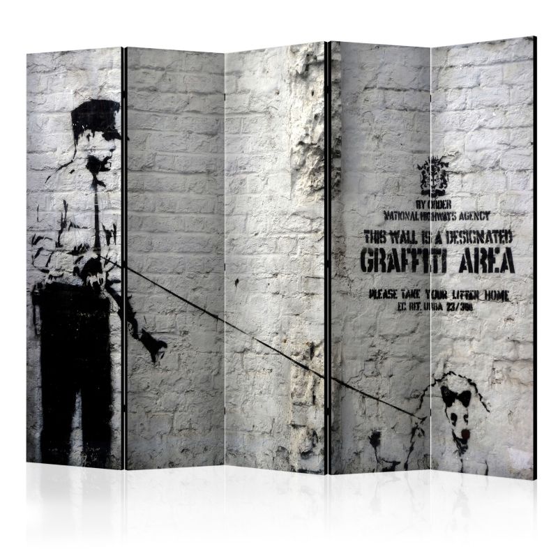Parawan dwustronny Artgeist Street art 225x172 cm Street art 1 szt