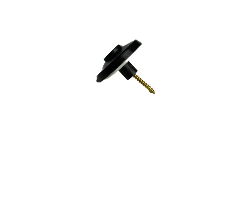 Podkładka grzybkowa TECH-PLAST ciemnobrązowa 10mm + wkręt TORX - 80szt.
