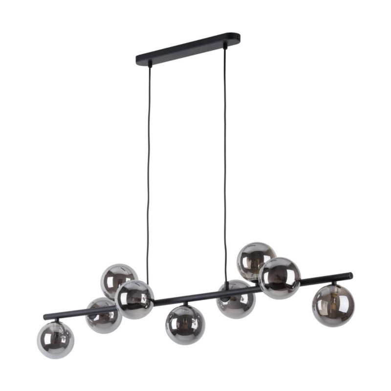 Lampa sufitowa wisząca TK-Lighting Estera czarna-grafit wym: 138 x 27 x 116 cm 9xG9 x 1 szt.