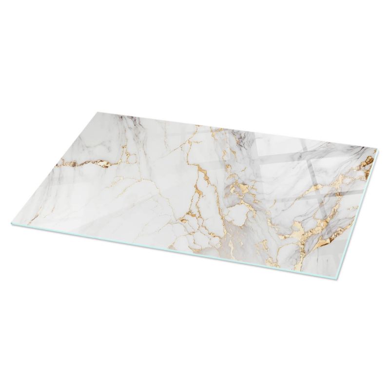 Płyta Na Blat Kuchenny ArtPrintCave 120x60 cm Elegancki marmur z żyłkami Stolik Pomocniczy Design Loft DIY 1 szt.