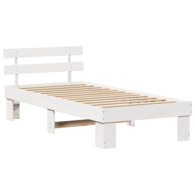 Rama łóżka WaszeMeble 100x200 cm Biały sosna WM-872456 1 szt.