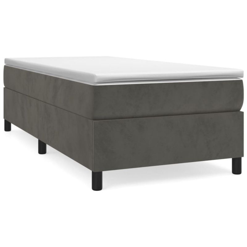 Łóżko kontynentalne WaszeMeble 100x200 cm ciemnoszary WM-3144664 1 szt.