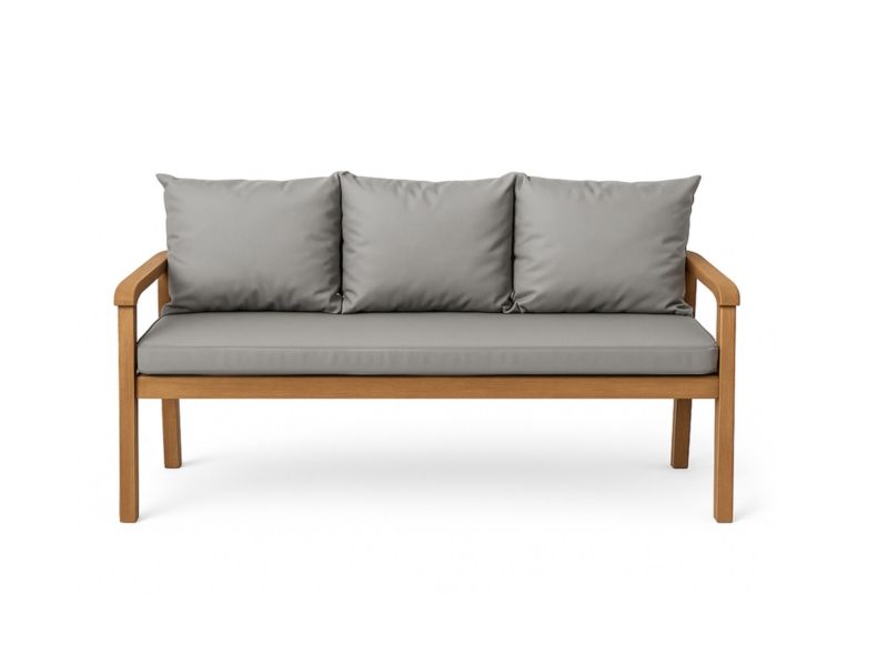 Poduszka ogrodowa na ławkę 3-os, Setgarden, 160x60x50cm, Szara dwustronne Poduszki na ławkę zdejmowany pokrowiec,Mix 1szt