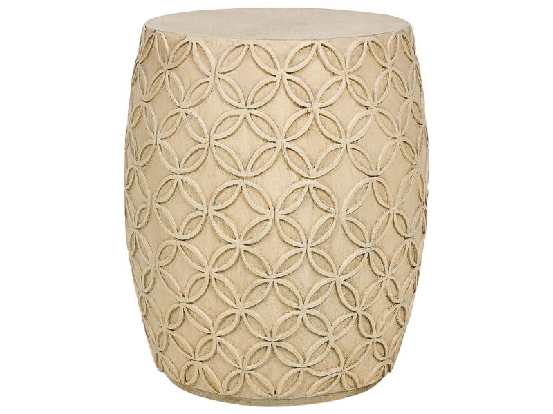 Stolik pomocniczy Zogno 33 cm 33 cm Jasnobeżowy 1 szt.