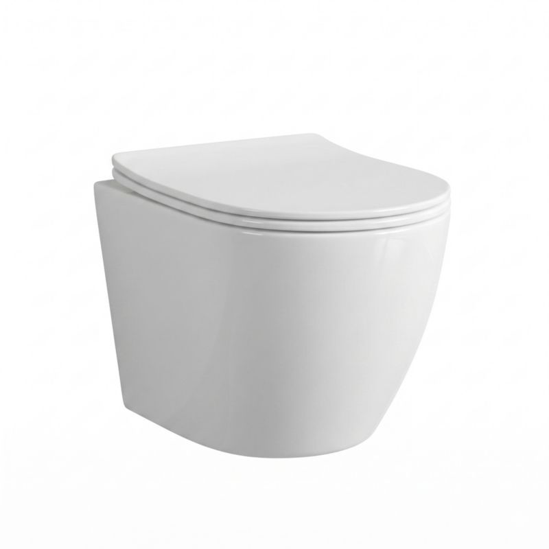 Miska wc wisząca z deską wolnoopadającą duroplast Helmken 35490101 (Biała), 1 szt