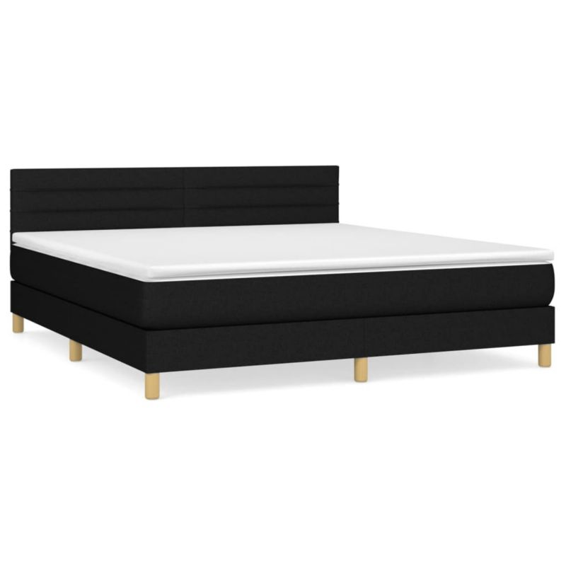 Łóżko kontynentalne WaszeMeble 180x200 cm czarne WM-3140715 1 szt.