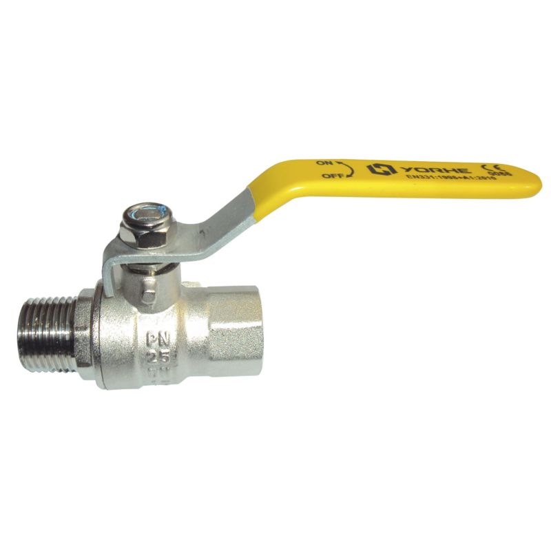 Zawór Gazowy Kurek do Gazu Kulowy GW / GZ 3/4" x 3/4" 0,5 MPa INVENA 1 szt.