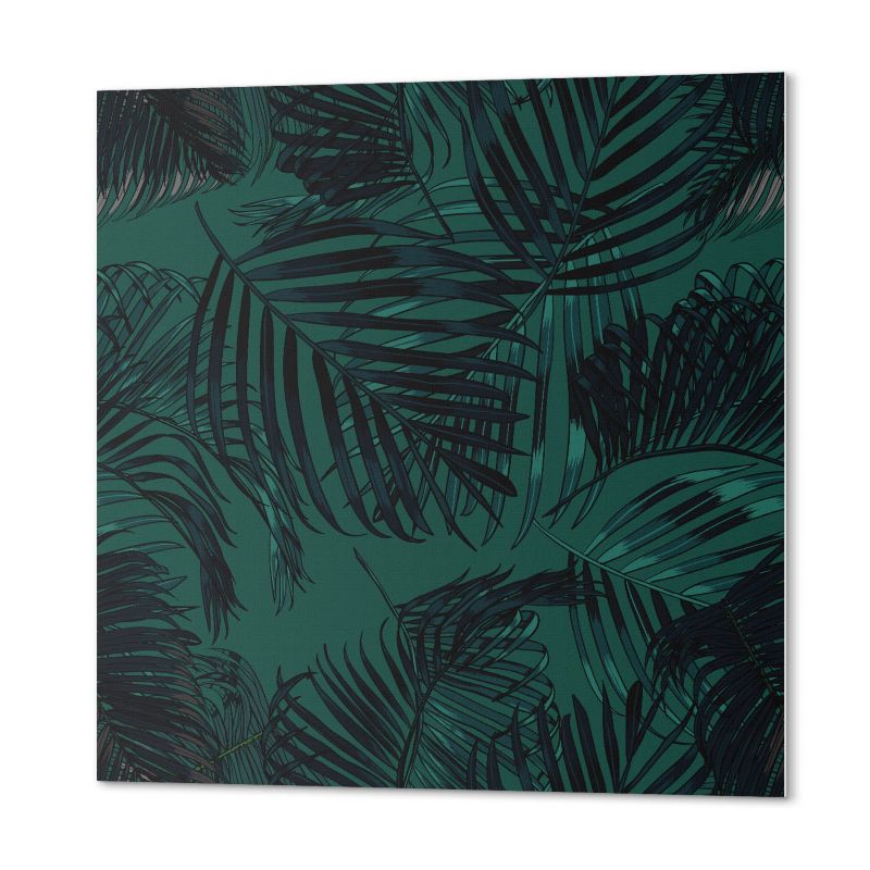 Komplet Kafelków PCV ArtPrintCave 50x50 cm Liście palmowe na tle 4 szt.