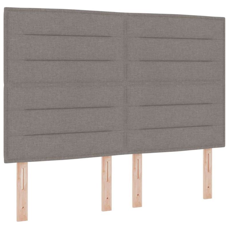 Łóżko z materacem WaszeMeble 135x190 cm Ciemnoszary tkanina WM-3339312 1 szt.