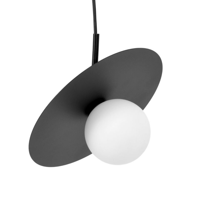Lampa wisząca Kaja Sante czarno-biała wym: 95 x 25 x 25 cm 1xG9 x 10W 1 szt.