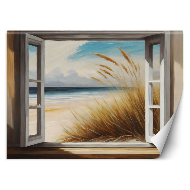 Fototapeta Feeby Widok z okna na plażę 150x105 1 szt
