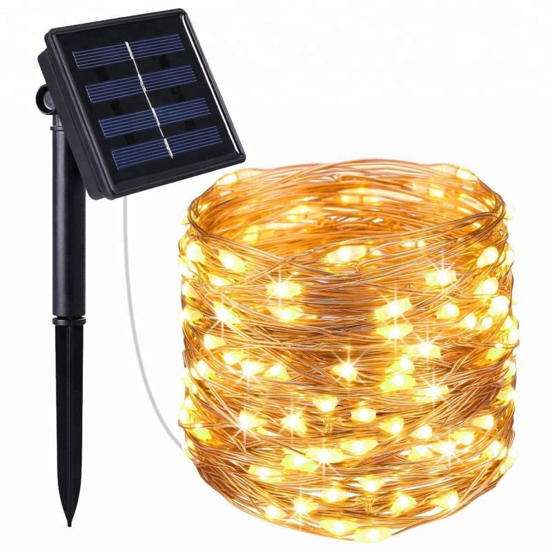 Girlanda LED solarna MasterLED linka 400xLED 4190cm 3000K ciepła biel z czujnikiem zmierzchu IP44 1 szt.