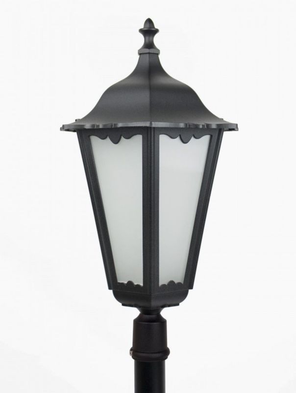 Latarnia ogrodowa SU-MA Retro czarna 1 x E27 x IP43 wym: 290 x 30 x 30 cm - 1 szt.