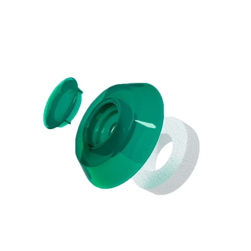 Podkładki grzybkowe do poliwęglanu PoliGreen zielone 38 mm 25 szt