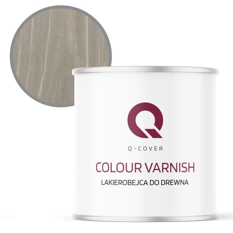 Lakierobejca do Drewna 3w1 Q-Cover Szary ciemny RAL7046 Półmat 2.5L