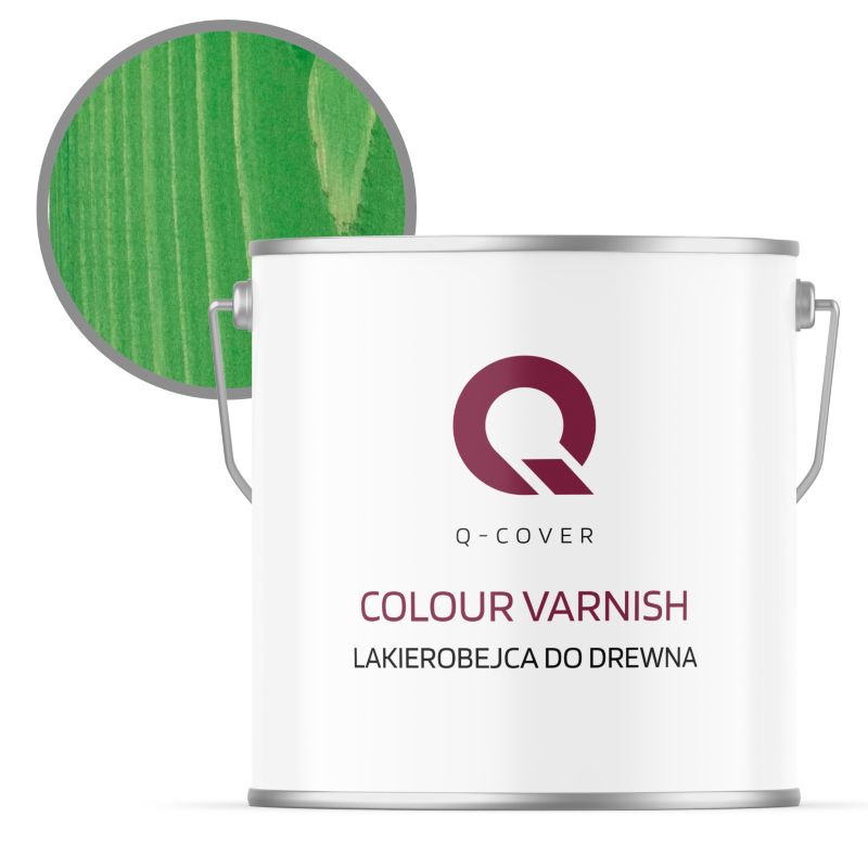 Lakierobejca do Drewna 3w1 Q-Cover Zielony miętowy RAL6029 Półmat 5L