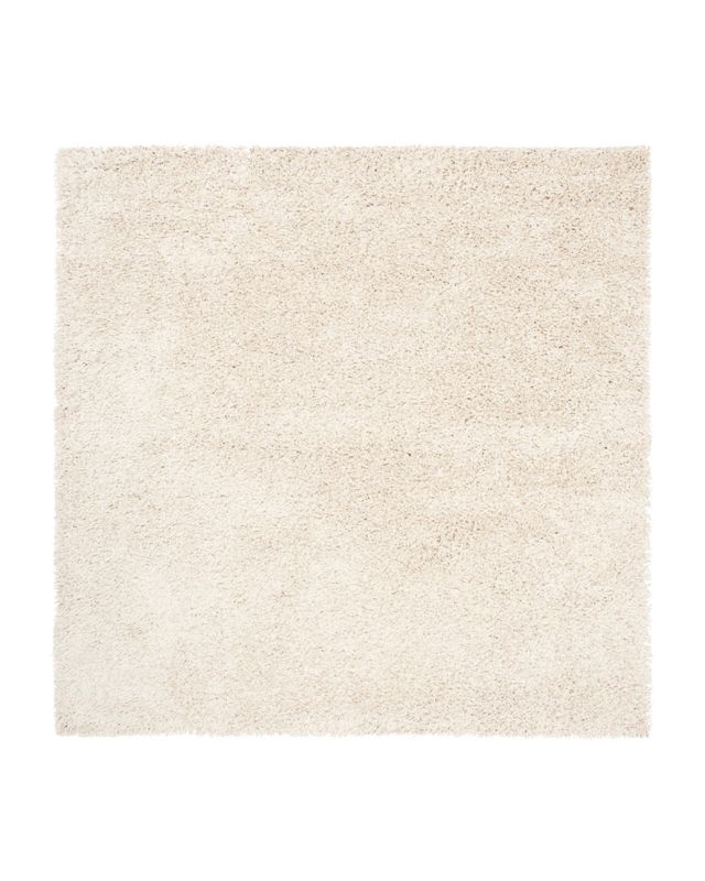 Dywan kwadratowy Shaggy 200x200cm Unito Beige Uno Mazovia - puszysty, wysokie runo, beżowy, 1szt.