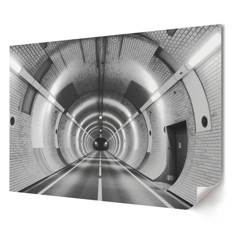 Plakat Wallfluent Format A1 Nowoczesny tunel Artysta Sofia "Echo" Lund 1 szt.