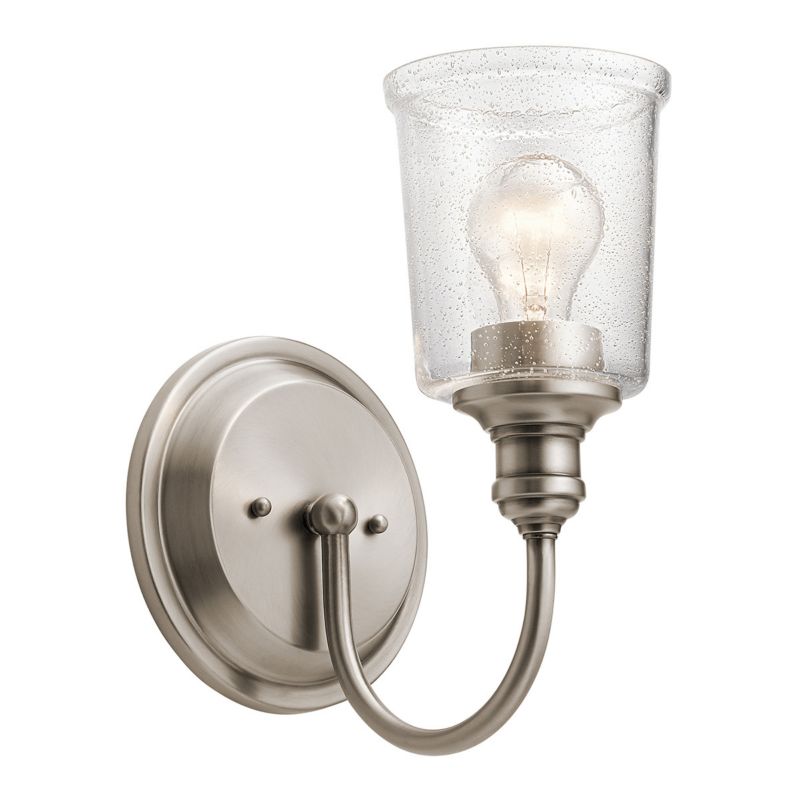Kinkiet ścienny Kichler Waverly klasyczny pewter 1 x E27 x 60W IP20 wym: 29,2 x 17,5 x 23,5 cm - 1 szt.