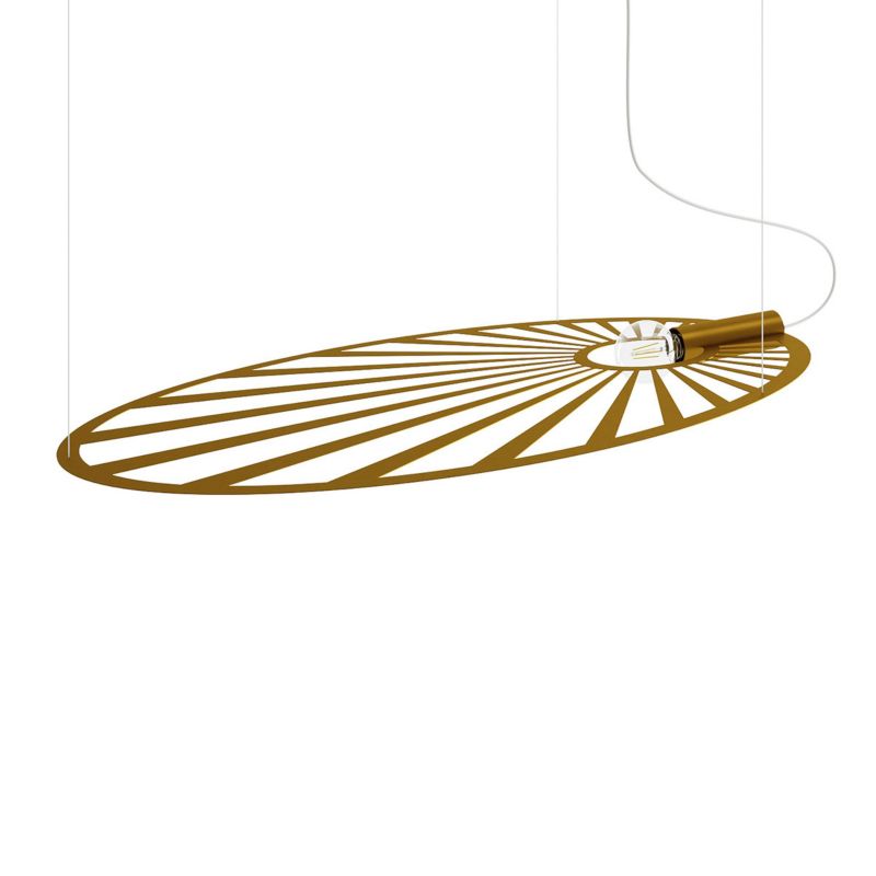 Lampa wisząca Thoro Lighting LEHDET złota 1xE27x15W wym:150x110x80cm IP20 -1 szt.