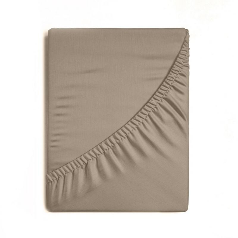 Prześcieradło SOFT Eurofirany 100x200 cm +25 cm mikrowłókno beżowe 1 szt.