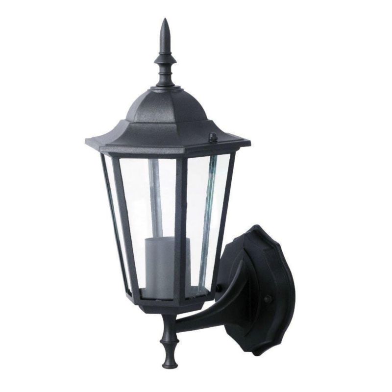 Kinkiet ścienny zewnętrzny V-TAC czarny 1 x E27 x IP44 wym: 36 x 20,8 x 17 cm - 1 szt.
