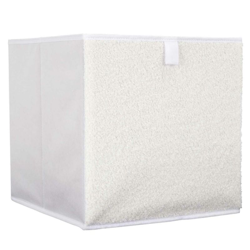 Pojemnik tekstylny SOFT CUBE HowHomely beżowy 30 x 30 cm 1 szt.