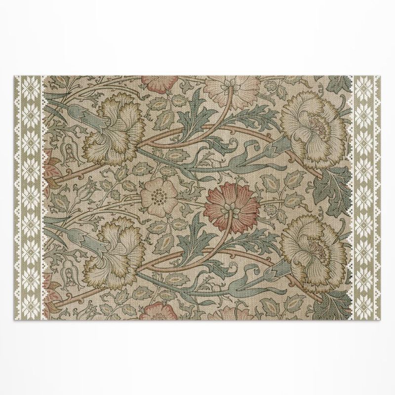 Balkonowy Dywan Winylowy UV Wallfluent 150x225 cm Dzika róża William Morris 1 szt.