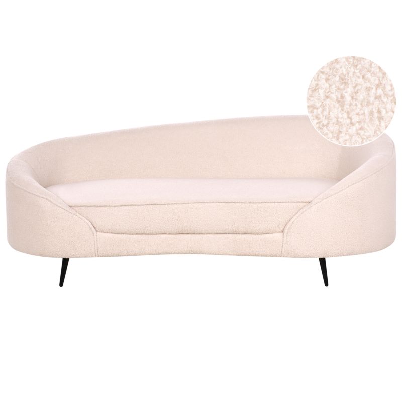 Sofa dla 2 osób Savar Boucle Beżowy 1 szt.