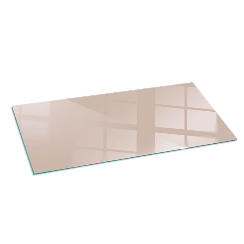 Podkładka Szklana Tulup 125x50 cm Ochrona Podłogi przed Iskrą Jasnobrązowy 1 szt.