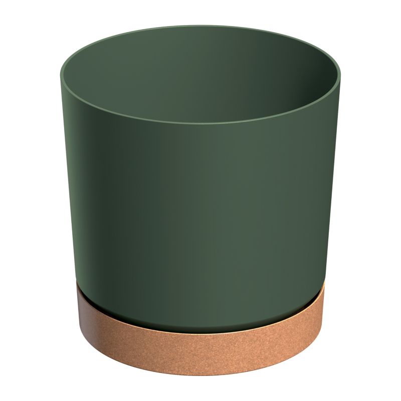 Doniczka Prosperplast Tubo PM 13 cm zielona pinia