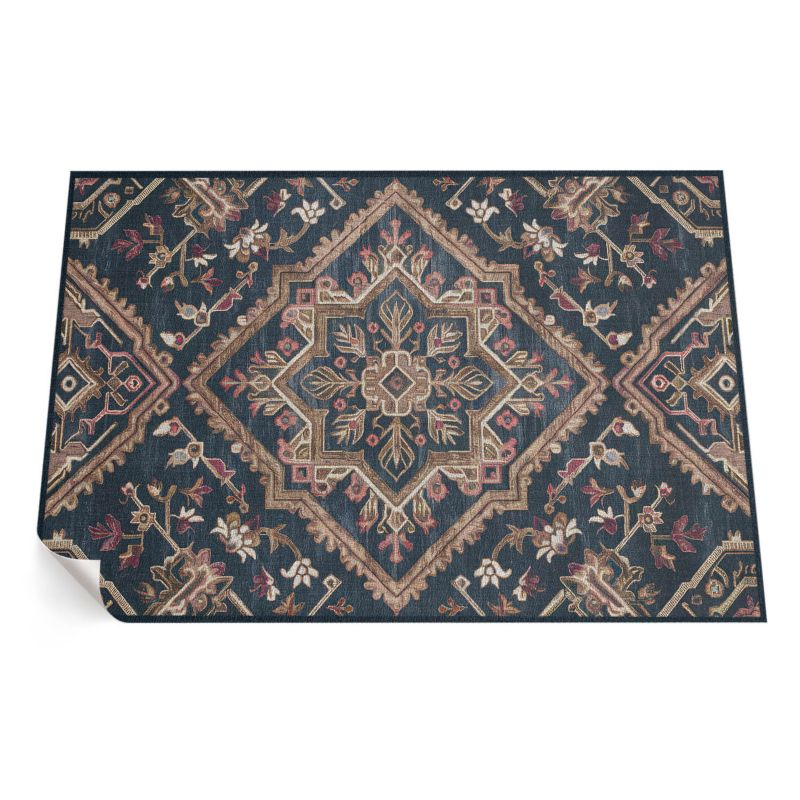 Zewnętrzny Dywan Winylowy ArtPrintCave 100x150 cm Zgeometryzowany wzór roślinny styl turecki 1 szt.