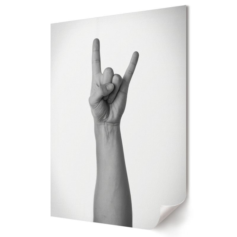 Plakat na płótnie Wallfluent Format A3 Rockowy znak Artysta Kopp 1 szt.