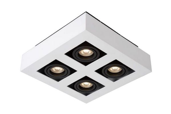 Oprawa sufitowa Lucide Xirax biały 4 x GU10 x 5W IP20 wym: 25 x 25 cm - 1 szt.
