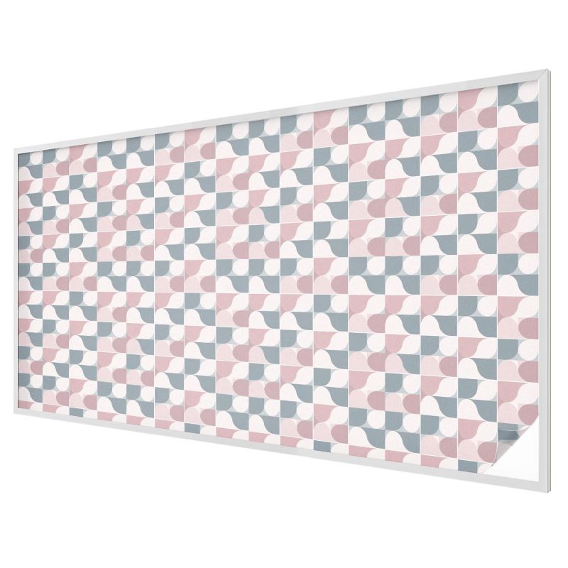 Witraż Samoprzylepny Wallfluent 200x116 cm Stylowa Dekoracja Okna Geometryczne kształty pastelowe 1 rol.