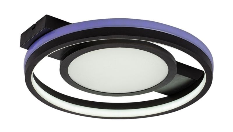 Lampa sufitowa wisząca Rabalux Shirin 4017 czarno-biała pilot wbudowany LED 40W 1 szt.