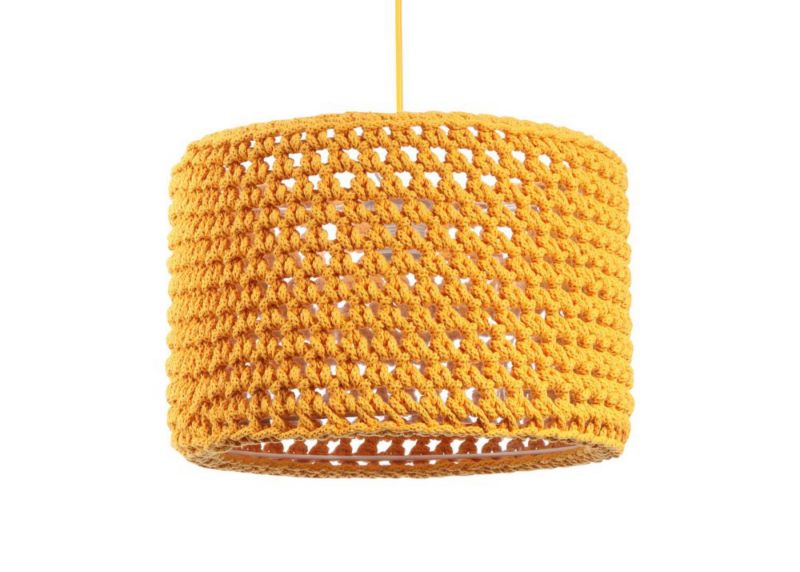 Lampa Bps Koncept wisząca COTTON 25 żółta 1 szt