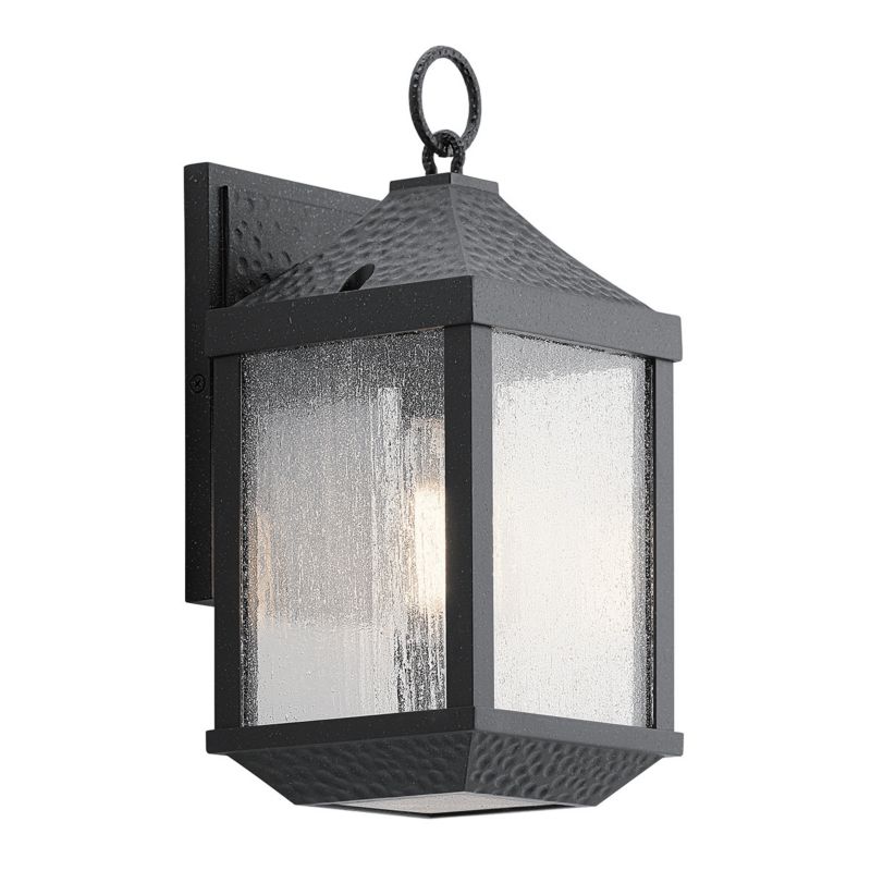 Kinkiet ścienny zewnętrzny Kichler Springfield postarzana czerń 1 x E27 x 60W IP44 wym: 34,3 x 15,3 x 17,7 cm - 1 szt.