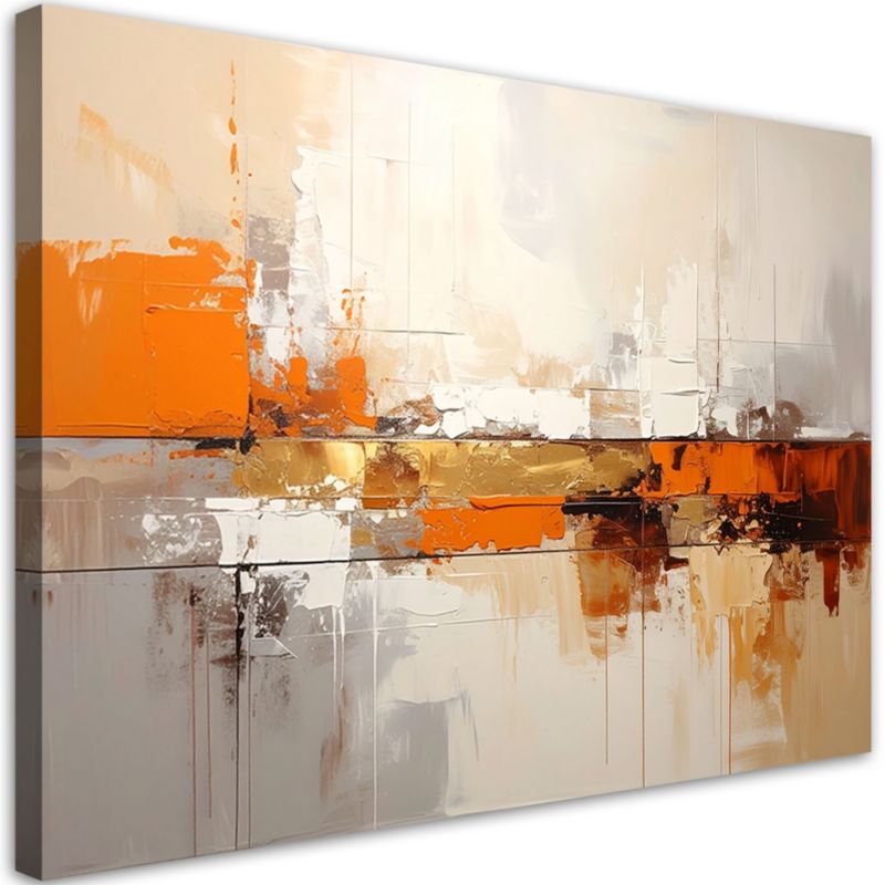 Obraz do salonu sypialni kuchni biura loftu Feeby Pomarańczowa 100x70cm 1szt