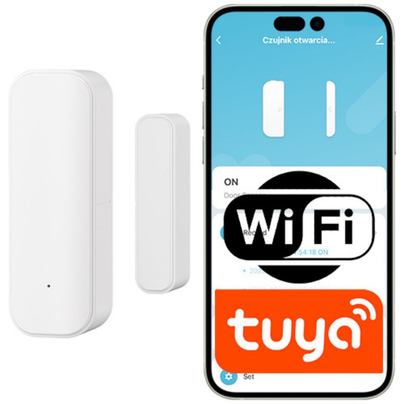 Czujnik Sone Smart otwarcia drzwi i okna WiFi Tuya - powiadomienia 1szt.