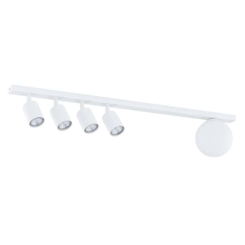 Lampa sufitowa Emibig Baster biała wym: 17 x 90 x 14 cm 5xGU10 / E14 x 18W 1 szt.