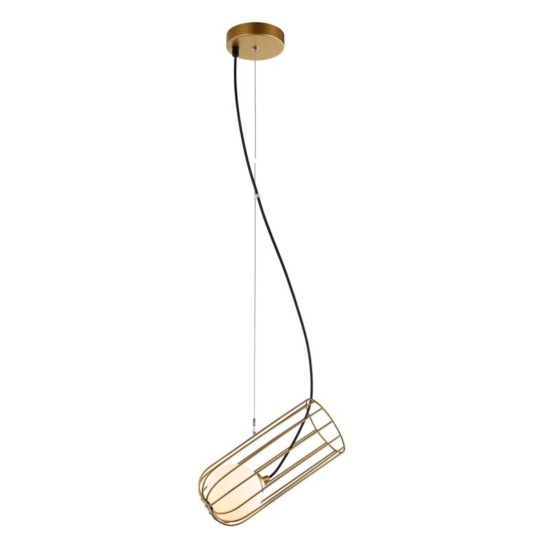 Lampa sufitowa wisząca Italux Coco 9714 złoto-biała nowoczesna 1xG9 x 25W 1 szt.