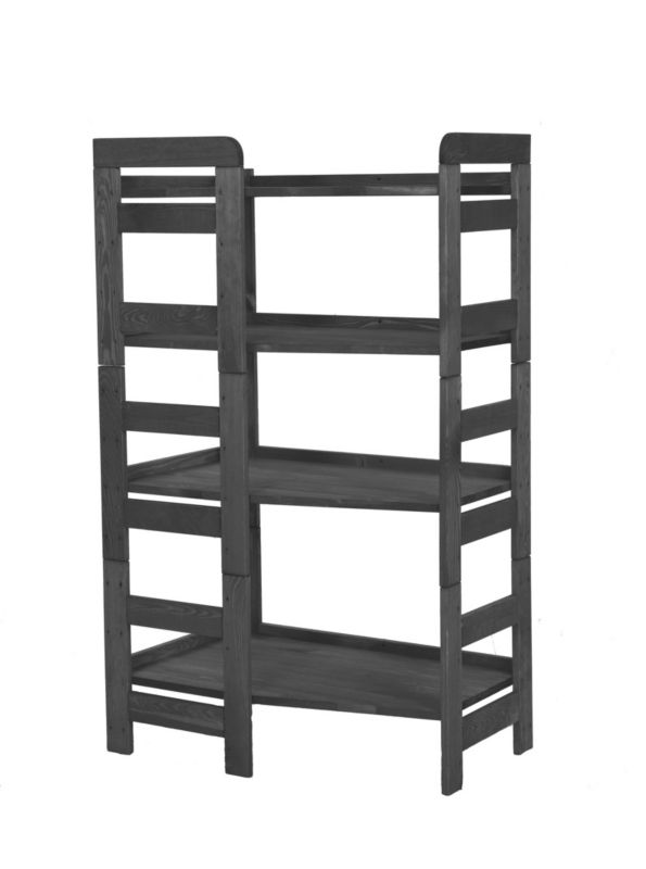Regał modułowy MODO24 z pełnymi półkami 39 x 72 x 45 cm moduł 2 szary 1 szt.