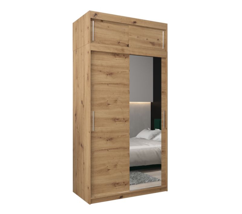 Szafa przesuwna Garderoba Abiks Tokyo 2 120 artisan + artisan z nadstawką 1 szt.