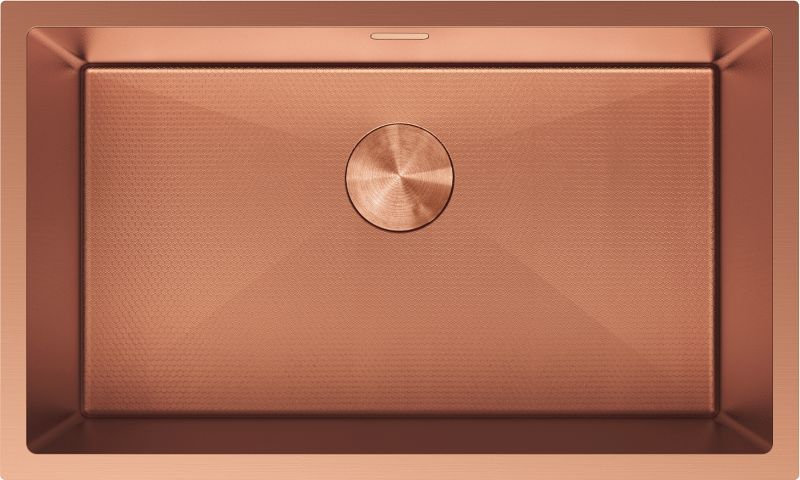 Zlewozmywak stalowy podblatowy Mexen Trixo miedź 750x440 mm 1-komorowy 1 szt.