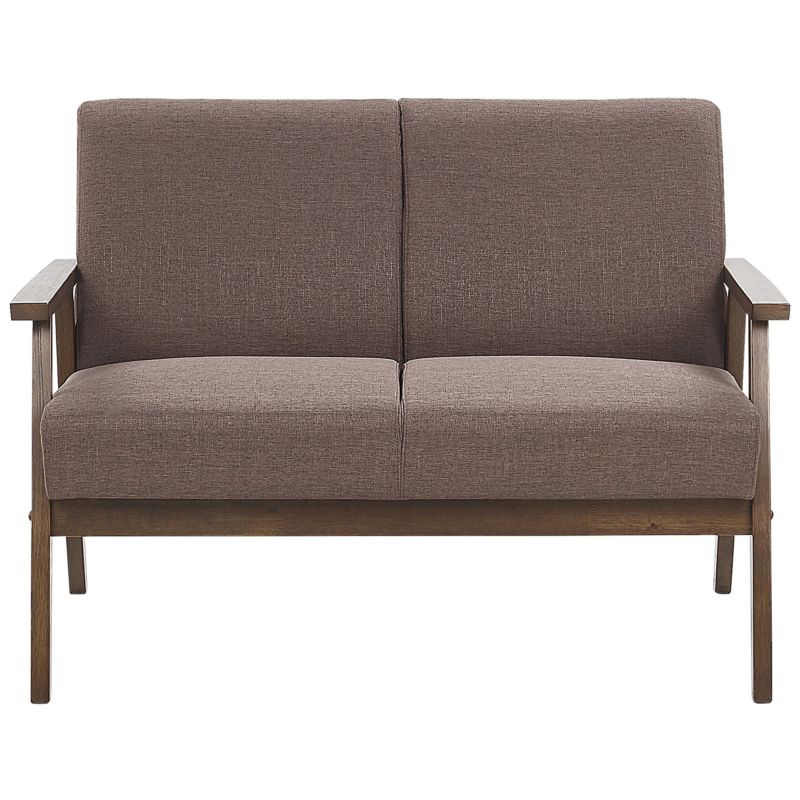 Sofa dla 2 osób Asnes Brązowy 1 szt.