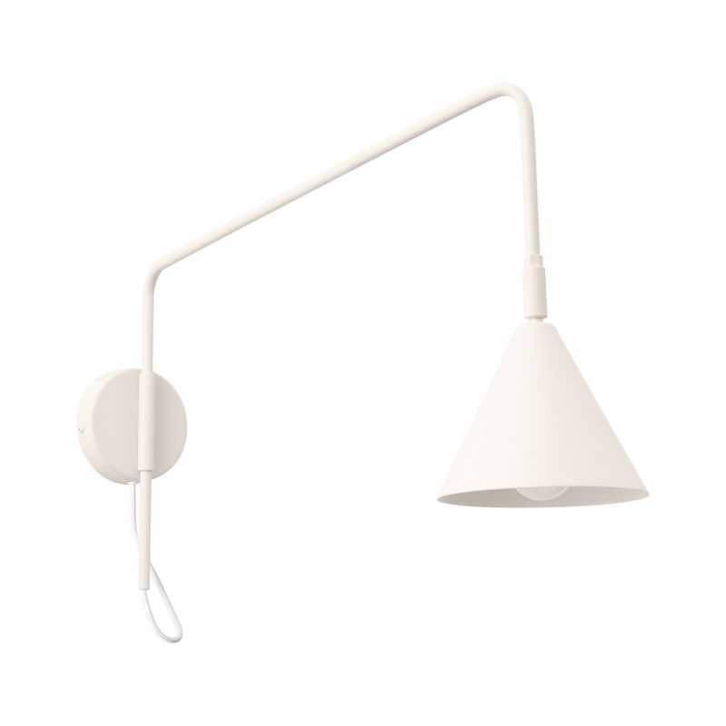 Kinkiet NOX 1 beżowy z włącznikiem Sollux Lighting 1 szt.