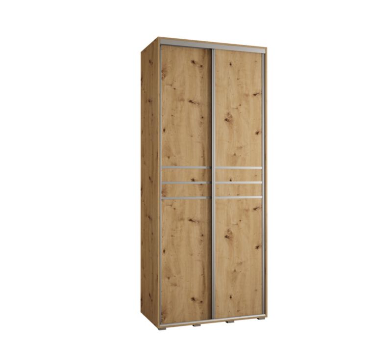 Szafa przesuwna Abiks DAVOS 10 wysoka szer.110cm artisan/artisan/srebrny 1szt.
